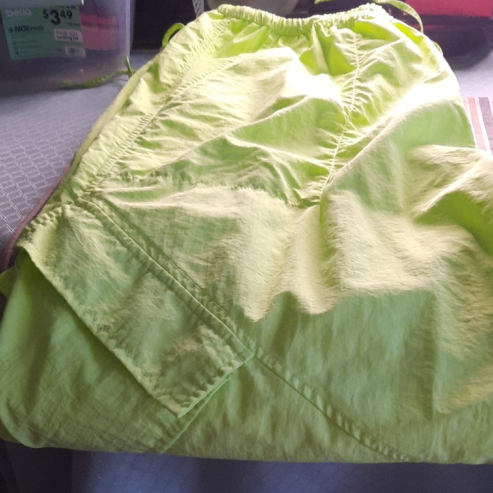No Boundaries Lime Green A-Line Drawstring Pants